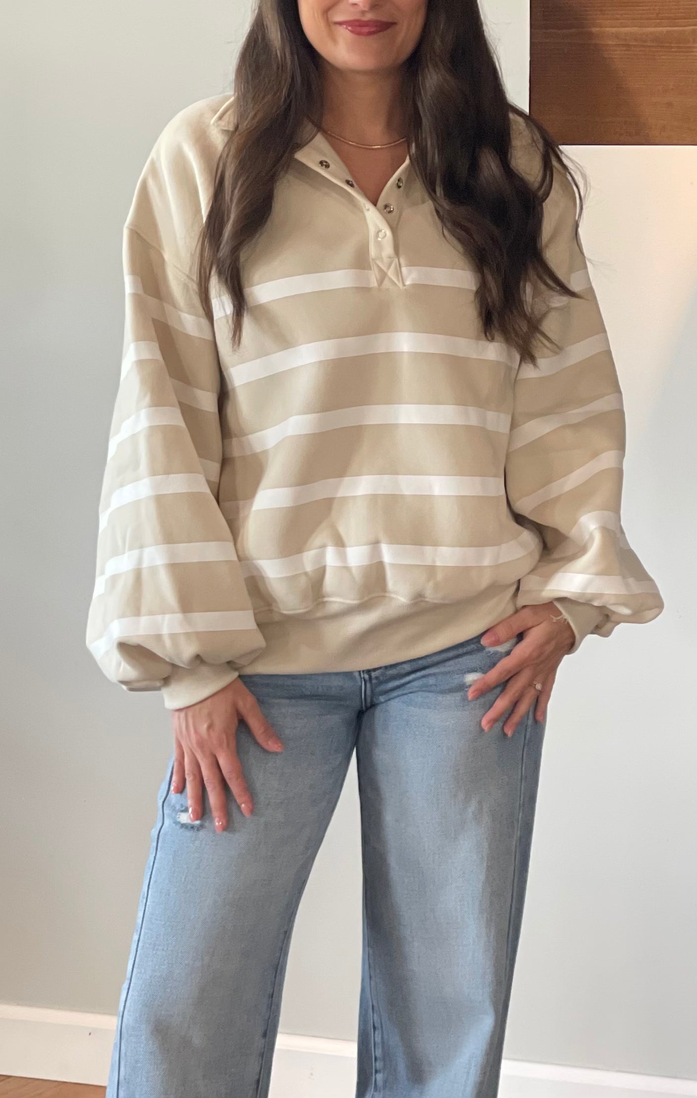 Addison Stripe Pullover